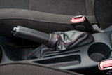 FITS ALFA ROMEO 156 98-02 HANDBRAKE GAITER BOOT BLACK LEATHER CUSTOM NEW
