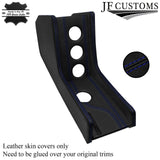 ROYAL BLUE STITCH CENTRE CONSOLE TRIM LEATHER COVERS FITS PORSCHE 914 1969-1976