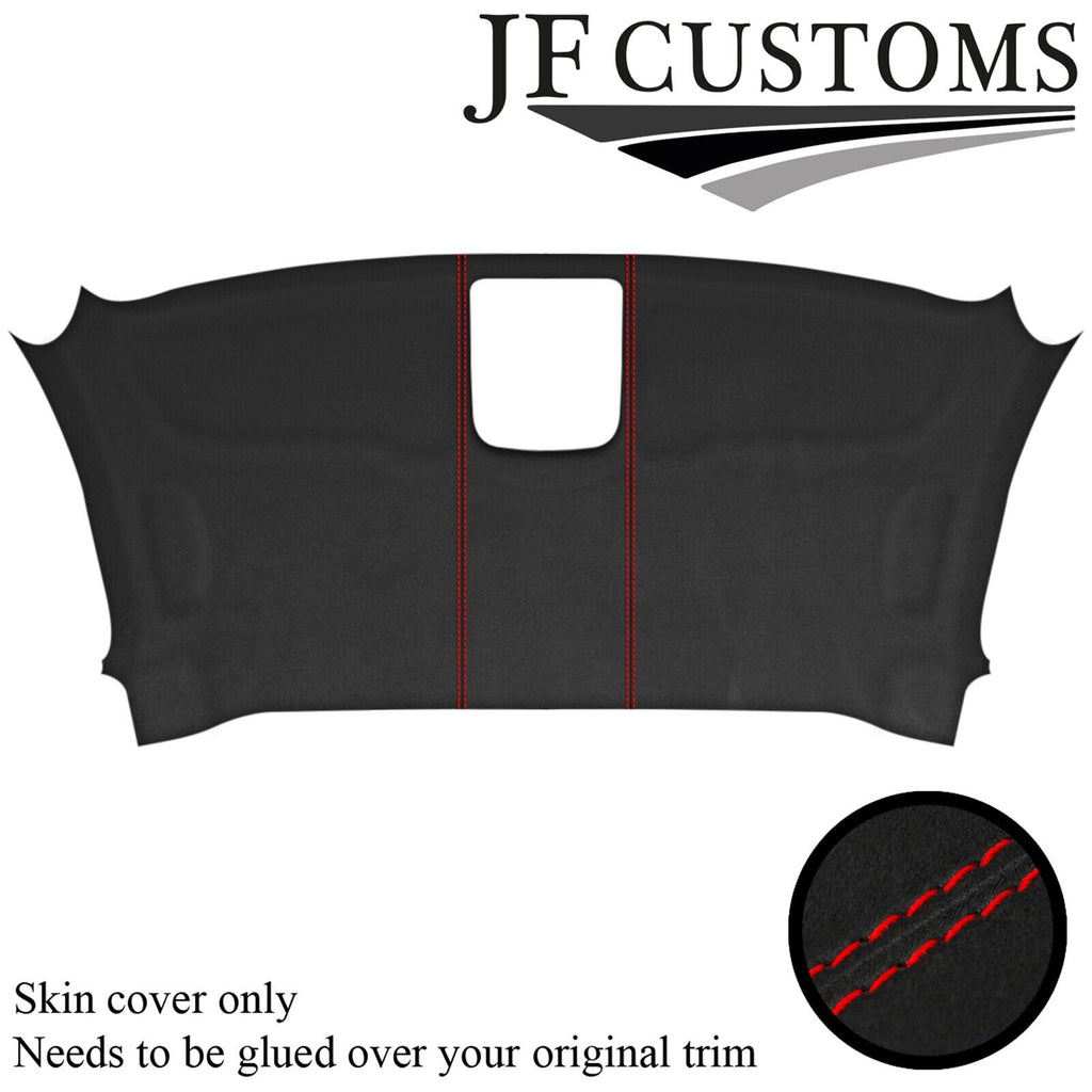 RED STITCH D GREY SUEDE FRONT HEADLINER COVER FOR MERCEDES VITO 14-21 VAN