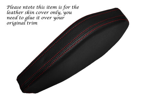 RED STITCH LEATHER HANDBRAKE TRIM SKIN COVER FITS VOLKSWAGEN T25 80-90 LATE