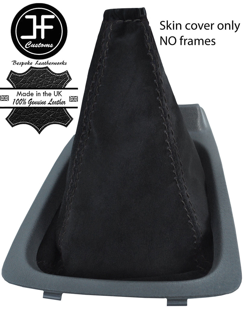 BLACK STITCH REAL SUEDE GEAR GAITER FITS FORD SIERRA RS COSWORTH 4X4 1987-1993