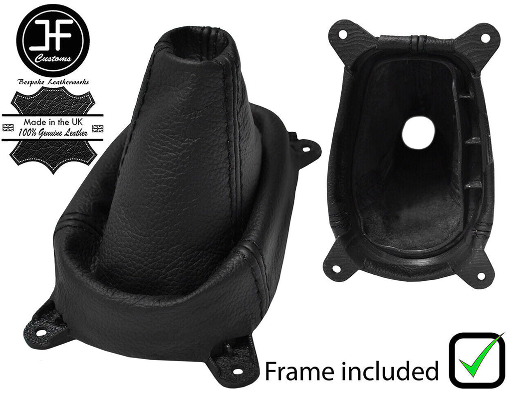 BLACK STITCH LEATHER MANUAL GEAR+PLASTIC FRAME FITS HONDA CR-Z CR Z 10-16