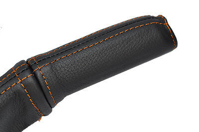 ORANGE STITCH HANDBRAKE HANDLE LEATHER SKIN COVER FITS VAUXHALL OPEL TIGRA 04-09