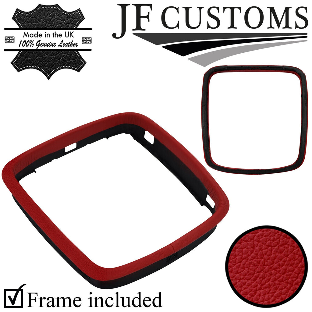 D RED ITALIAN LEATHER GEAR TRIM + FRAME FOR FORD MONDEO MK4 07-14 CUSTOM NEW