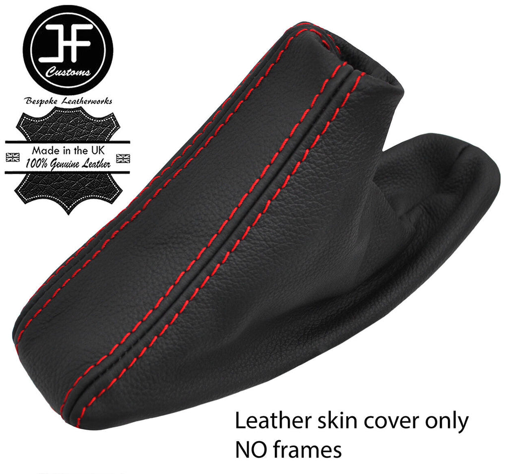 RED STITCH TOP GRAIN LEATHER HANDBRAKE GAITER FOR BMW E90 E91 E92 E93 06-13