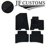 L BLUE DIAMOND STITCH VINYL 4 XTAILORED FLOOR CARPET FOR HYUNDAI NEXO 18-21 JF1
