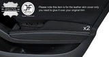 GREY STITCH 2X FRONT DOOR ARMREST LEATHER COVER FITS AUDI A5 SPORTBACK 4 DOOR