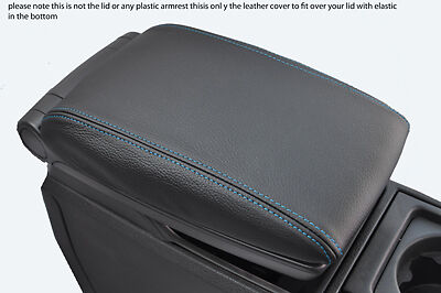 blue stitch FITS VOLVO V70 XC70 00-07 LEATHER ARMREST COVER ONLY CUSTOM NEW