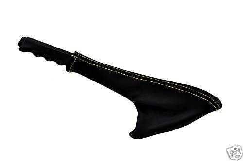 FITS RENAULT 5 LEATHER HANDBRAKE GAITER YELLOW STITCH CUSTOM NEW MADE IN UK