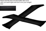 BLACK STITCH FITS MITSUBISHI FTO 2X WINDSCREEN PILLAR LEATHER SKIN COVERS ONLY
