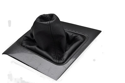 FITS HONDA ACCORD VIII 2003-2007  BLACK REAL LEATHER GEAR GAITER MANUAL