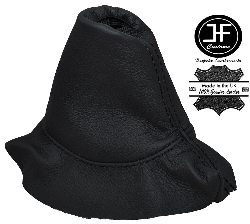 BLACK STITCH REAL LEATHER HANDBRAKE GAITER COVER FITS PEUGEOT 308 2007-2012