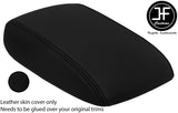 BLACK BLACK ARMREST LID REAL LEATHER COVER FITS FORD FOCUS MK4 2018-2020