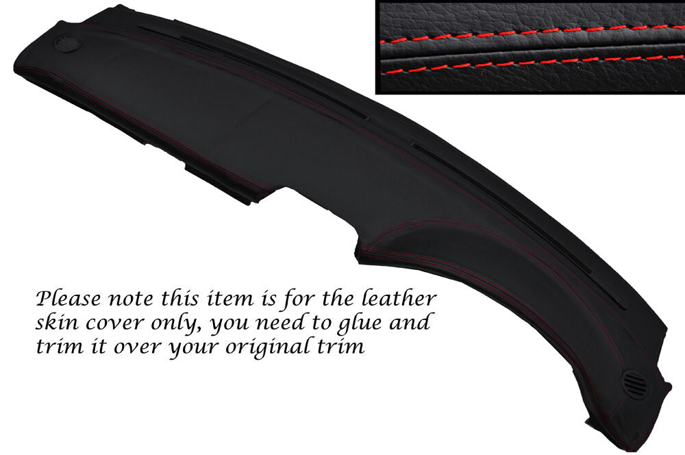 RED STITCH DASH DASHBOARD LEATHER SKIN COVER FITS MERCEDES SLK R170 96-04
