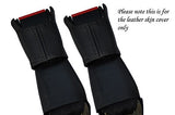 BLACK STITCH FITS PORSCHE 911 993 964 & 924 944 968 2X REAR SEAT BELT COVERS
