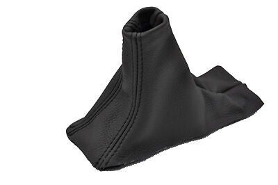 black stitch FITS VOLVO V70 96-00  GREY LEATHER HANDBRAKE GAITER CUSTOM NEW