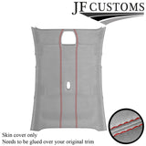 RED STITCH L GREY SUEDE ROOF HEADLINER COVER FOR FORD FOCUS ST MK3 11-15 5DR