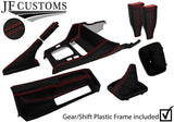 RED STITCH LEATHER COVERS FOR BMW 3 SERIES E30 CONVERTIBLE FULL INTERIOR KIT