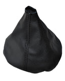 BLACK STITCH FITS FIAT BRAVO II 2007-2012 REAL LEATHER GEAR GAITER COVER