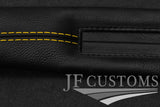 YELLOW STITCH 2X CAR KEY HOLDER PROTECTOR  FITS BMW 3 SERIES F30 F31 12-16