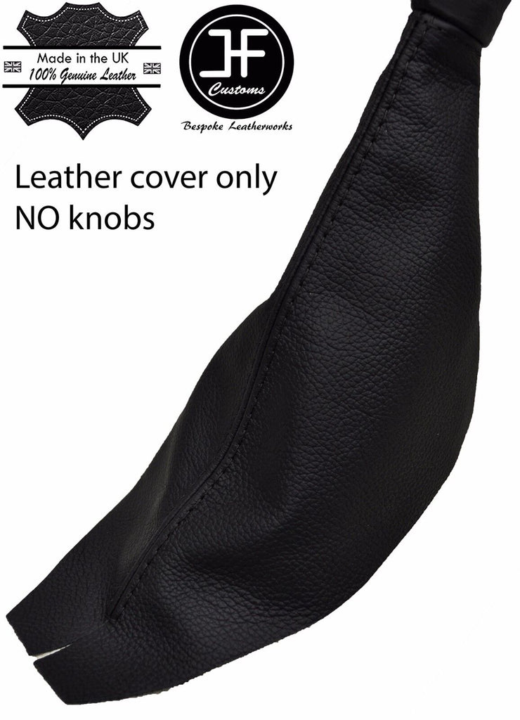 BLACK STITCH REAL LEATHER HANDBRAKE GAITER FITS RELIANT ROBIN RIALTO MK2