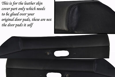 black stitching FITS MAZDA MX5 MK1 MIATA 89-97 2X DOOR CARD PADS LEATHER COVERS