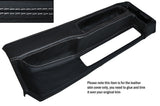 WHITE STITCHING CENTRE CONSOLE LEATHER SKIN COVER FITS BMW 3 SERIES E30 84-91