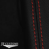 RED STITCH LEATHER REAR ARMREST+SEAT PAD COVERS FOR FORD MONDEO MK3 01-06