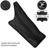 BLACK TOP GRAIN REAL LEATHER HANDBRAKE GAITER OVER RUBBER FOR FIAT X1/9 X19