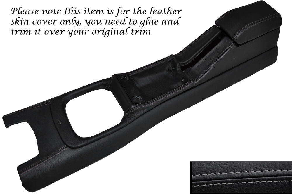 GREY STITCH CENTRE CONSOLE COVER + ARMREST COVER FITS FORD SIERRA COSWORTH MK1