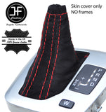 RED STITCHING REAL SUEDE AUTO AUTOMATIC GEAR GAITER FOR VOLVO XC90 2002-2014