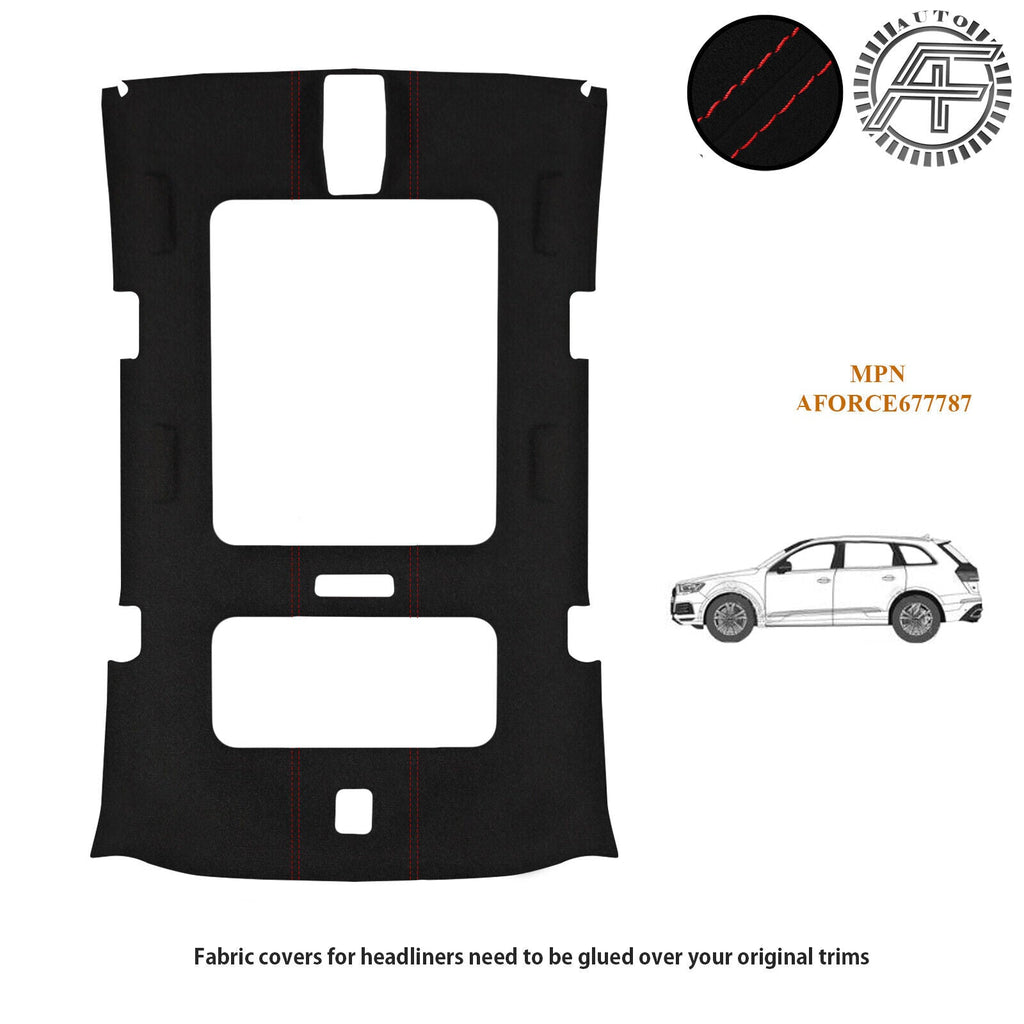 LUXE SUEDE HEADLINER WITH SUNROOF FITS AUDI Q7 2016-2024 MADE IN UK