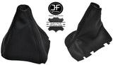BLACK STITCH BLACK LEATHER MANUAL GEAR & HANDBRAKE GAITER FITS VOLVO S80 98-06