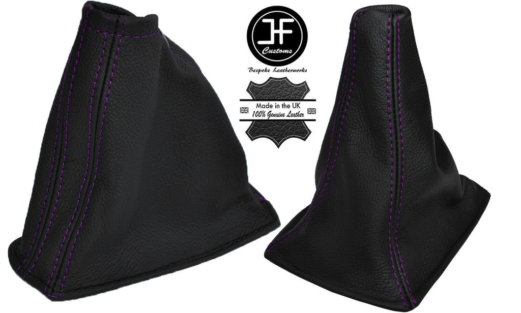 PURPLE STICH LEATHER GEAR HANDBRAKE GAITER BOOTS FITS NISSAN SKYLINE R32 GTS GTR