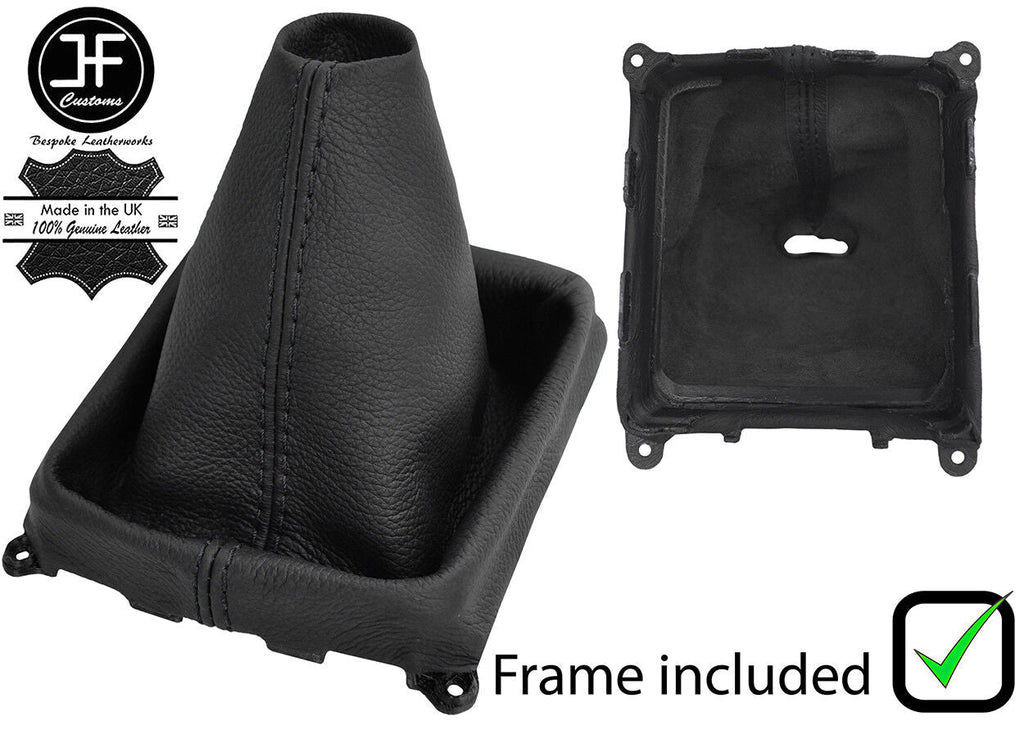 BLACK STITCH LEATHER MANUAL GEAR GAITER+PLASTIC FRAME FITS MAZDA 6 2008-2012