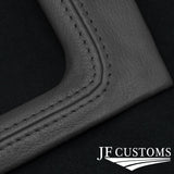 D GREY LEATHER COVERED MANUAL SHIFT SURROUND TRIM + FRAME FOR FORD MUSTANG 87-93