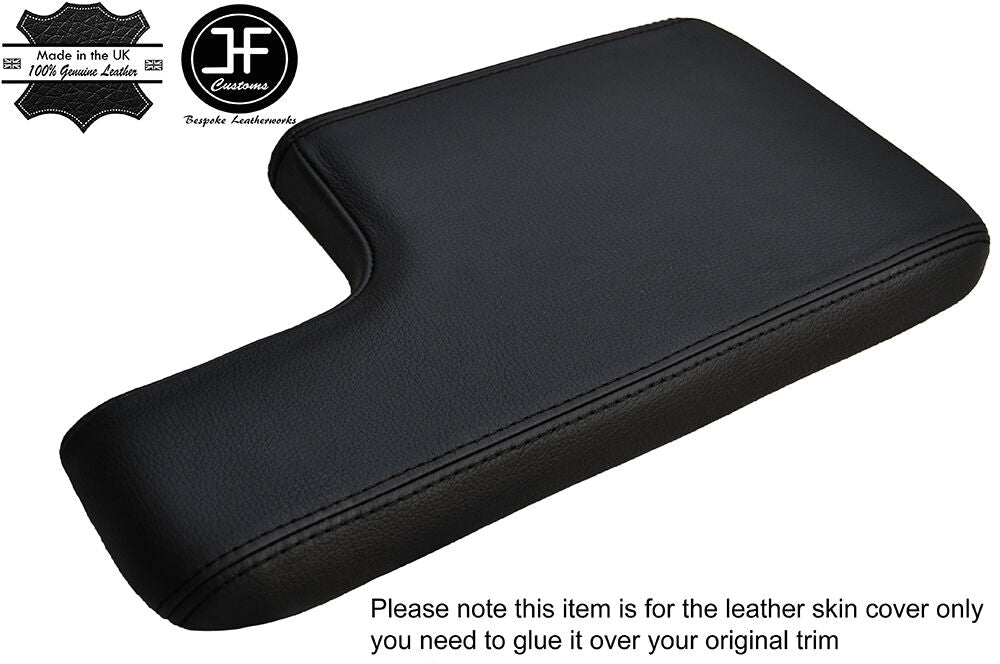 BLACK STITCH ARMREST LID GENUINE LEATHER COVER FITS FORD RANGER MAZDA B 94-04