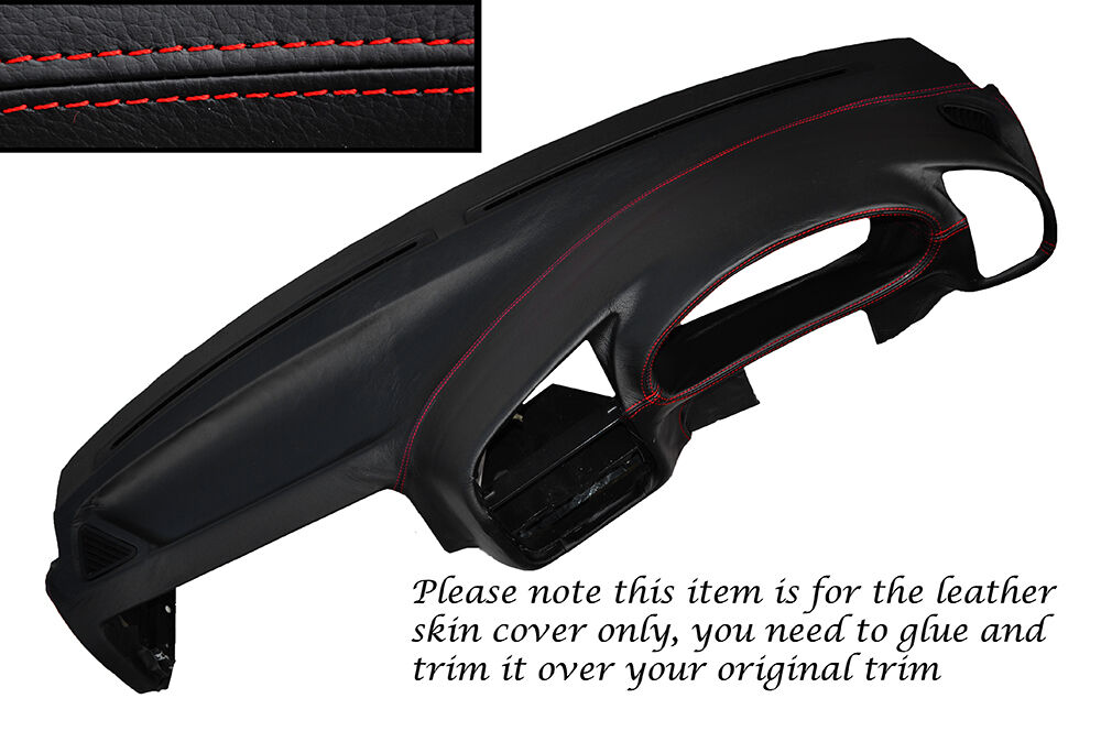 RED STITCH DASH DASHBOARD LEATHER SKIN COVER FITS BMW 3 SERIES E36 1992-1998