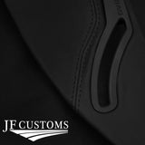 FITS CHEVROLET CAMARO 16-20 BLACK STITCH LEATHER 2X C PILLAR COVERS CUSTOM NEW