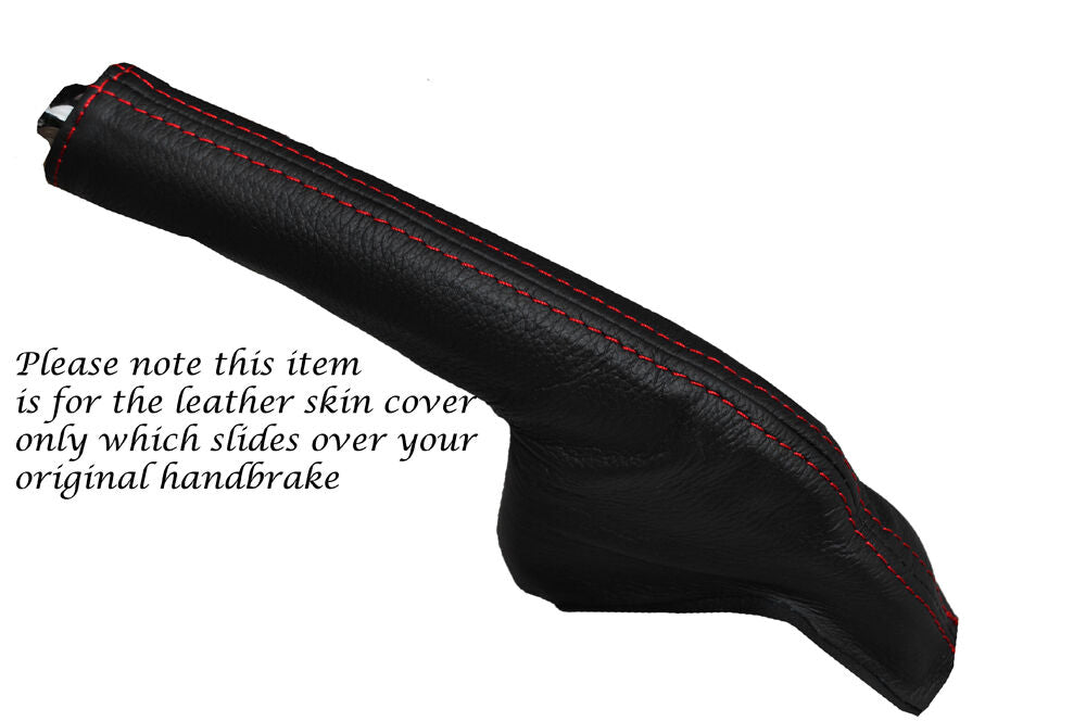 RED STITCHING LEATHER HANDBRAKE GAITER FITS HONDA CR-Z CRZ 2010-2014 CUSTOM NEW