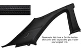 BLACK STITCH 2X B C PILLAR PANEL TRIM SKIN COVER FITS NISSAN SKYLINE R34 98-02