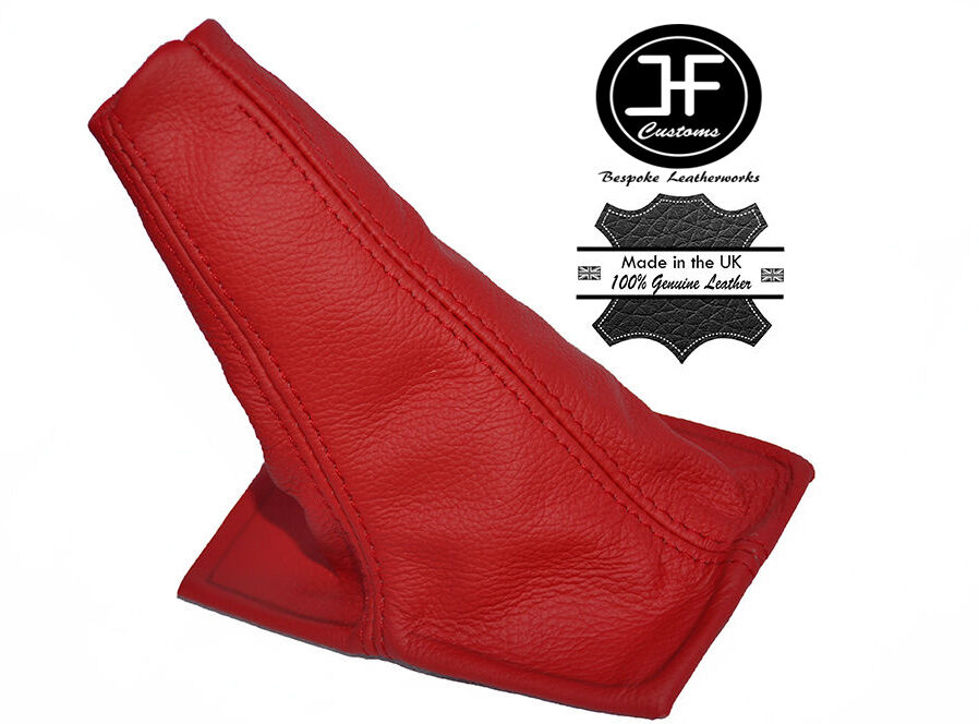 RED LEATHER MANUAL GEAR STICK GAITER FITS TOYOTA CELICA ST20 AT20 94-99