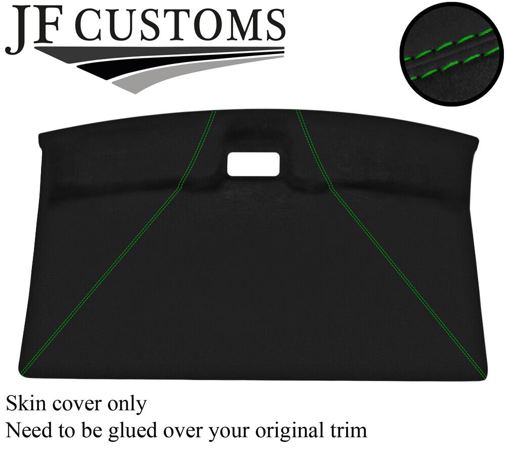 GREEN STITCH ROOF LINING HEADLINING LUXE SUEDE SKIN COVER FITS VW T4 TRANSPORTER