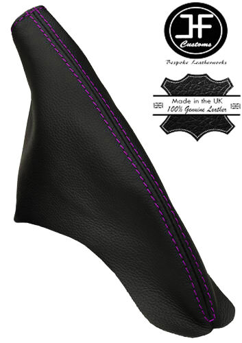 PURPLE STITCHING REAL LEATHER HANDBRAKE GAITER FITS TOYOTA SUPRA 1993-2002