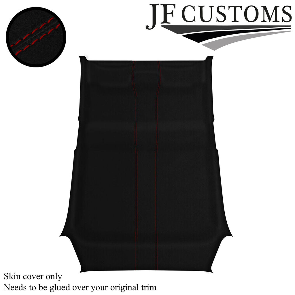D RED STITCH SUEDE ROOF HEADLINER COVER FOR RENAULT CLIO MK3 05-09 5DR