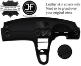 BLACK STITCH DASH DASHBOARD REAL LEATHER COVER FITS PEUGEOT RCZ 2009-2016