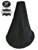 GREEN STITCHING MANUAL LEATHER GEAR STICK GAITER FITS CITROEN SAXO VTR VTS