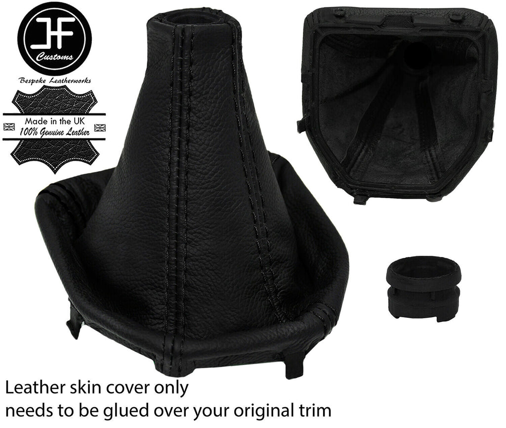 BLACK STITCH LEATHER MANUAL GEAR+ PLASTIC FRAME FOR ALFA ROMEO GIULIA 2015-2020