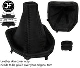 BLACK STITCH LEATHER MANUAL GEAR+ PLASTIC FRAME FOR ALFA ROMEO GIULIA 2015-2020