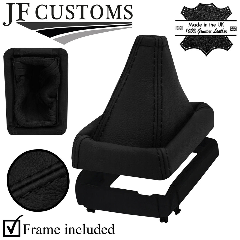 BLACK STITCH REAL LEATHER MANUAL GEAR+PLASTIC FRAME FITS PEUGEOT 306 306 93-02